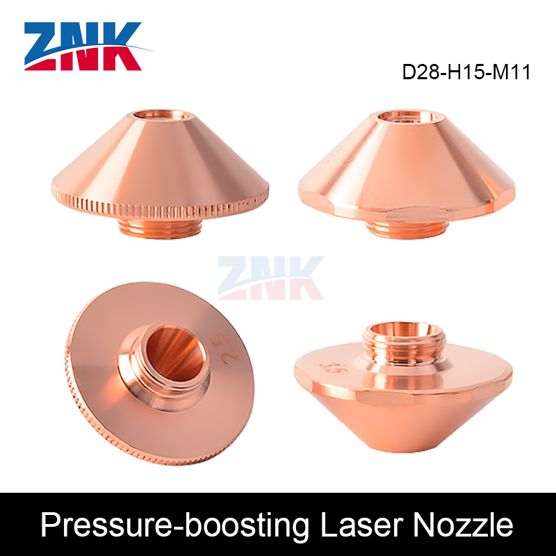 Laser Welding Nozzle Copper - ZNK 10 Stück Hochgeschwindigkeits-Trieb Laserdüse D28H15M11,
