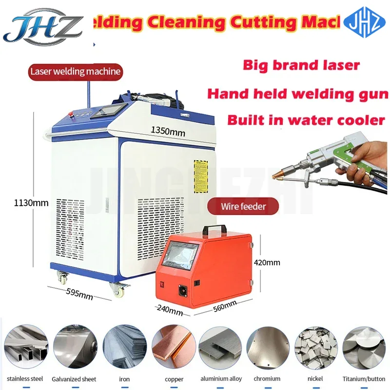 Laser Welding Machine 3 In 1 Cutting Cleaning - JHZ Tragbare 3-in-1 Faserlaser-Reinigungs-, Schweiß- und