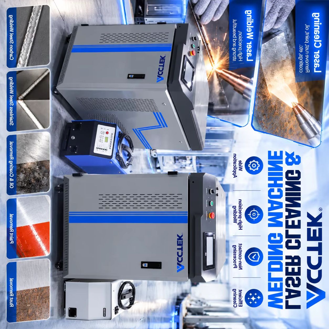 Laser Welder 3000W Fiber - AKQH-3000 Handgeführtes Faserlaser-Schweißgerät 1500W 2000W 3000W