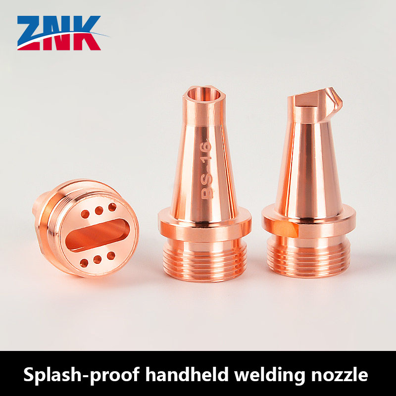 Laser Welding Nozzle Copper - 10 Stück Handlaser-Schweißdüse, Spritzschutz, Drahtvorschub, Schweißmaschinenzubehör,