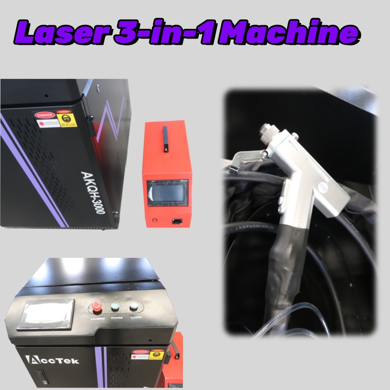 Laser Cleaning Machine 2000W - Bestes Angebot Double Wobble Laser 3-in-1-Maschine