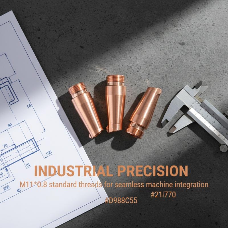 Laser Welding Nozzle Copper - Laserschweißdüse HRLASER WSX H32 M11 Schweißdrahtvorschub