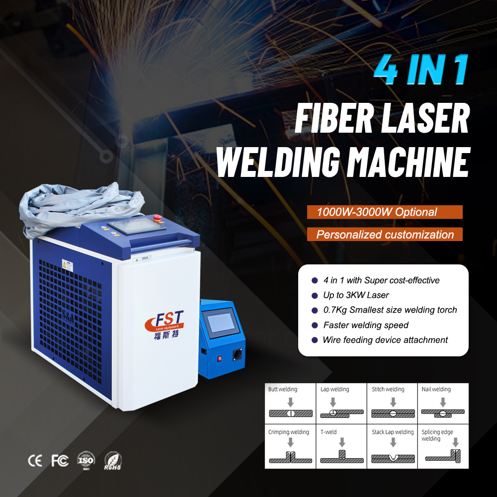 2000W 3000W 3-in-1 Handgeführt – Laser Welding Machine 3 In 1 Cutting Cleaning Bewertung und Preis